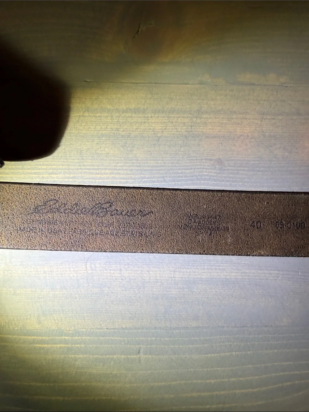Eddie Bauer Men's Brown Leather Belt - Classic Casual Style size 40